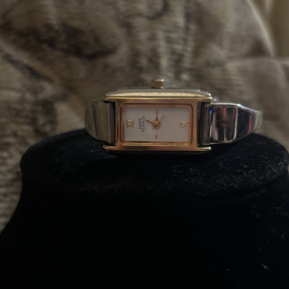 Anne Klein II Two-Tone Rectangular Face Bracelet … - image 5